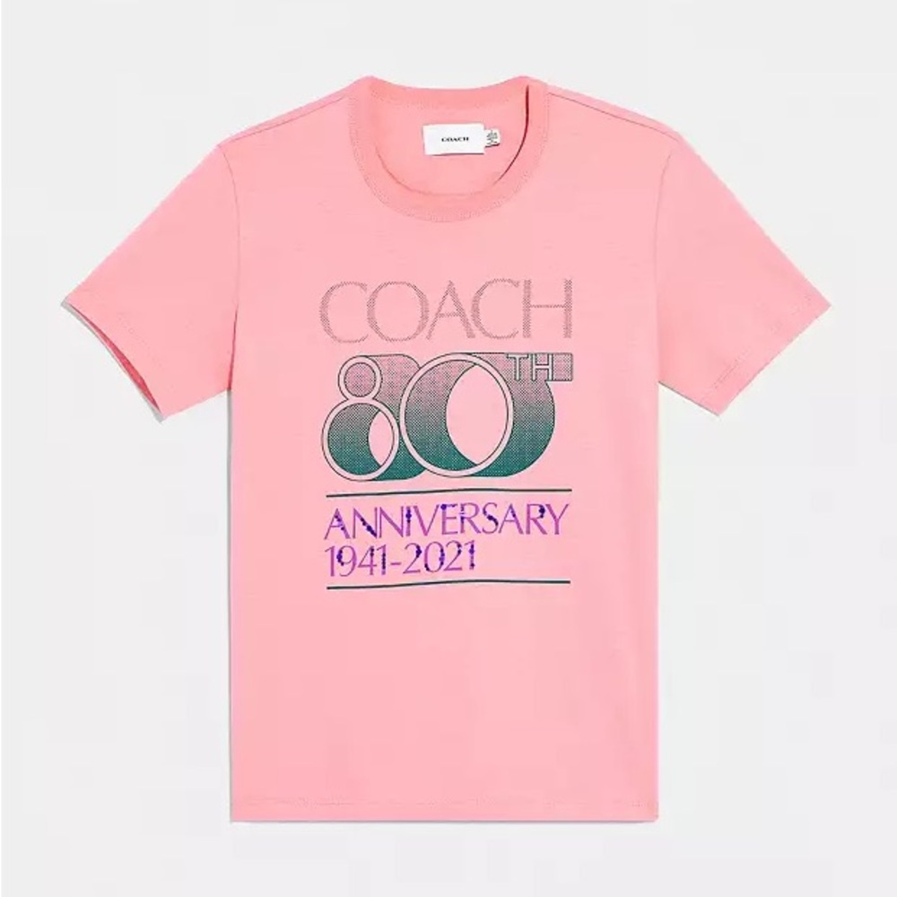 COACH® | Coach 80th Anniversary T Shirt Pink